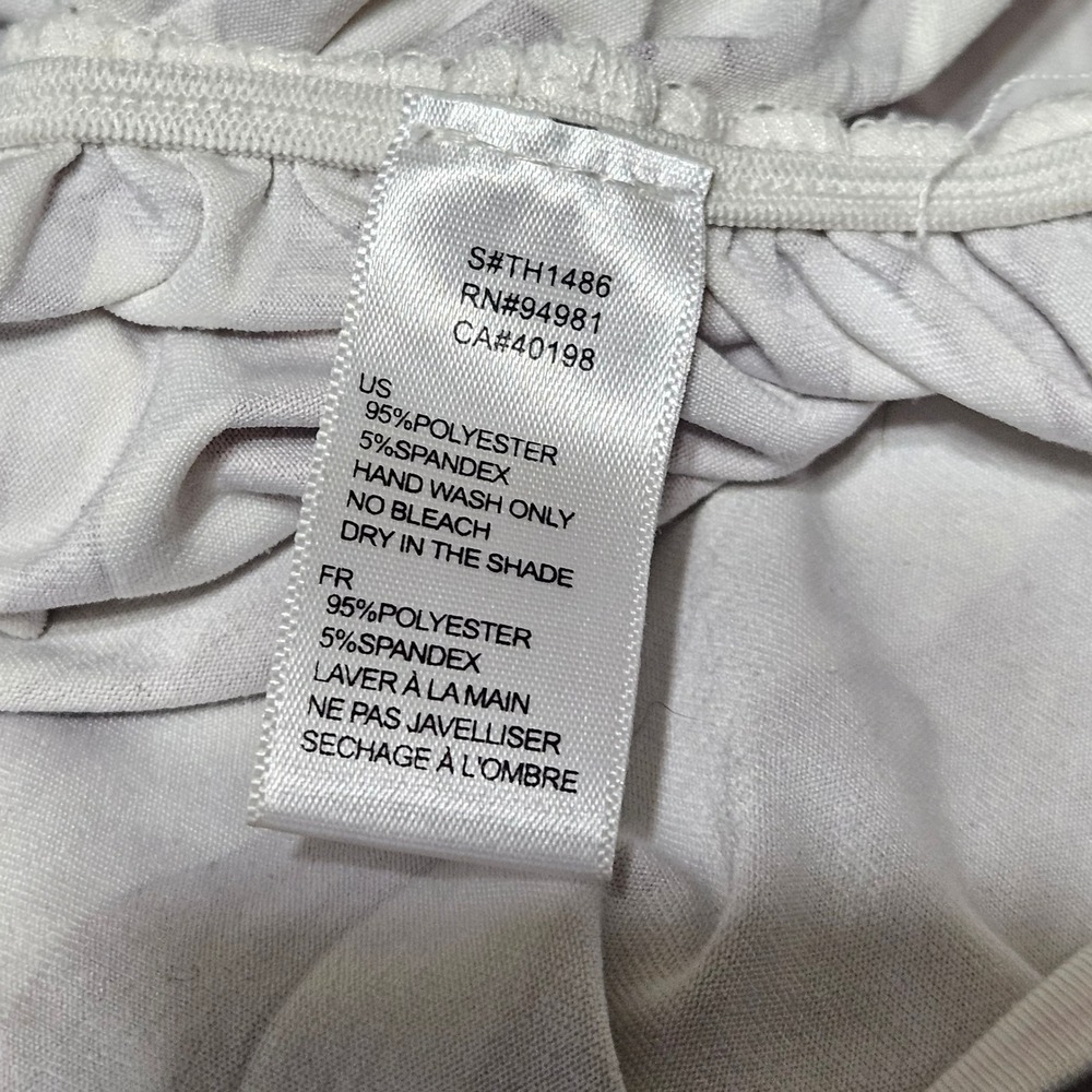 TwentyOne Vintage Y2K Cinched Paris Graphic‎ Mini Dress Grey White L - Picture 4 of 9